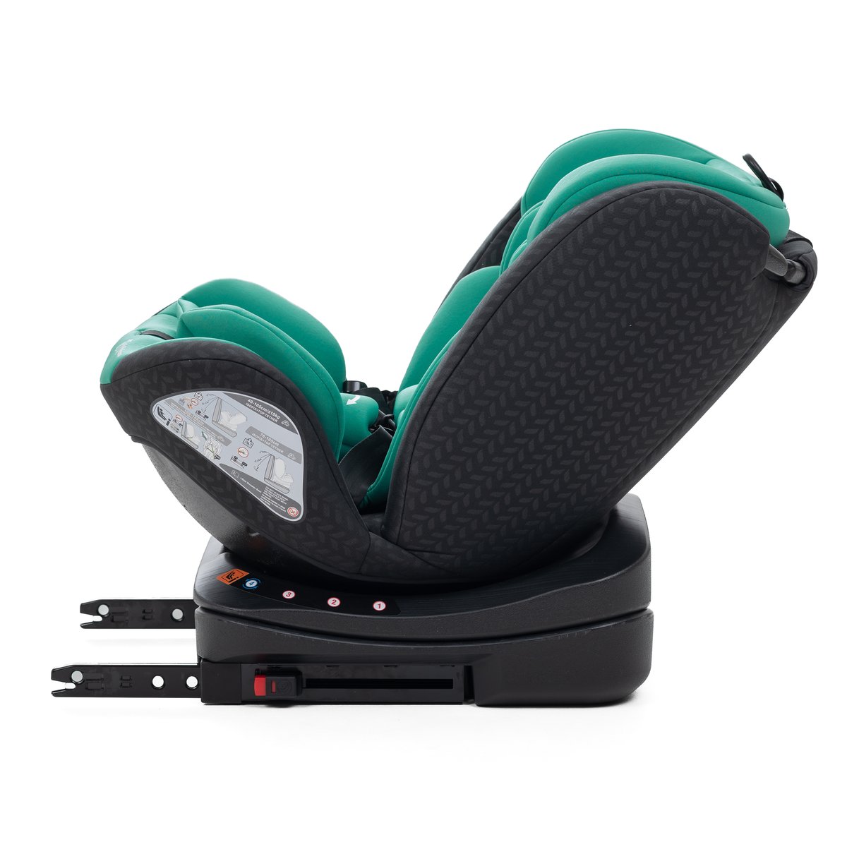 Bebelissimo - Siège auto Isofix - pivontant 360 ° - 40-150 cm - 0-36kg i- COMO vert couleur unique, BEBELISSIMO J'AIME