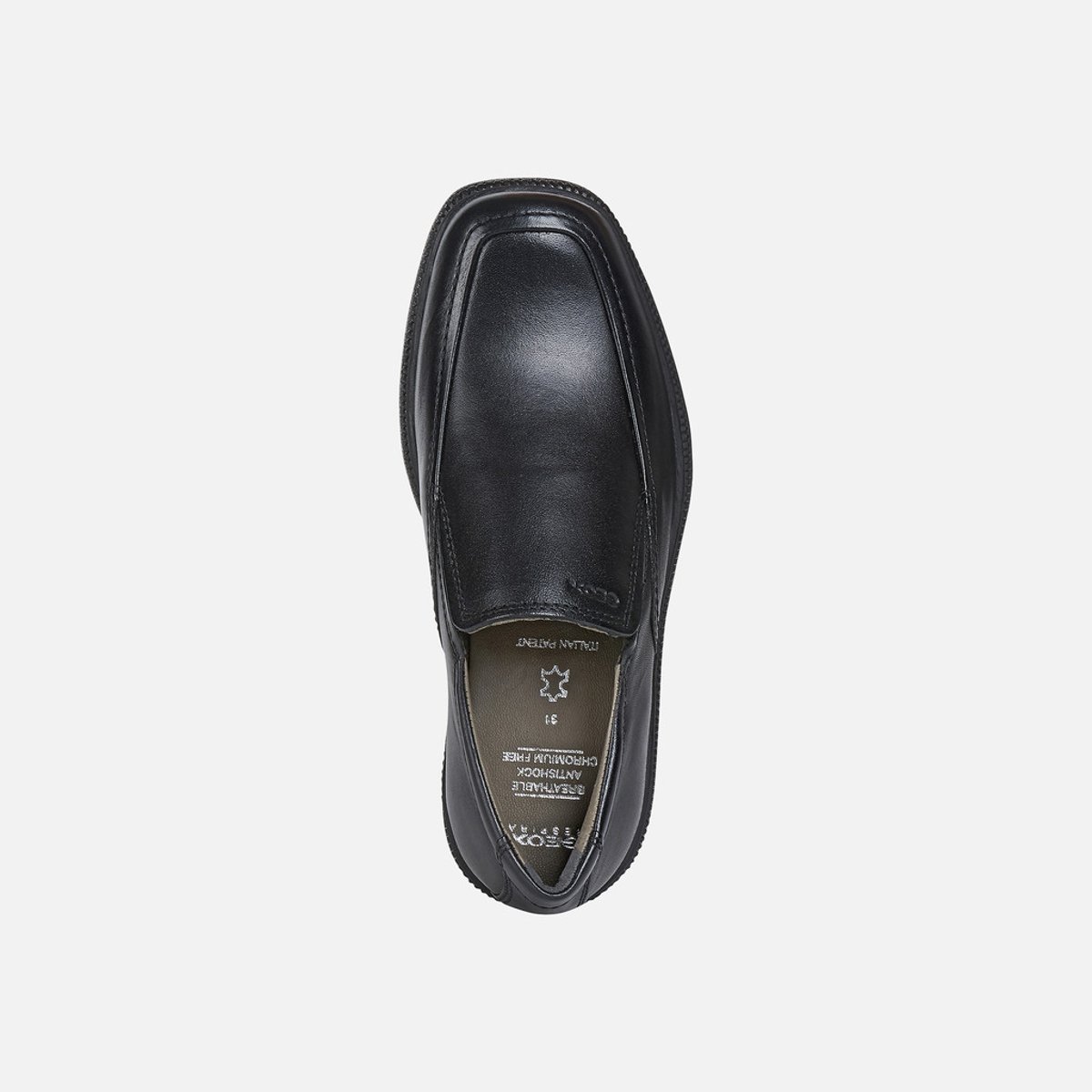 Chaussures Pour Uniforme JR FEDERICO noir, GEOX