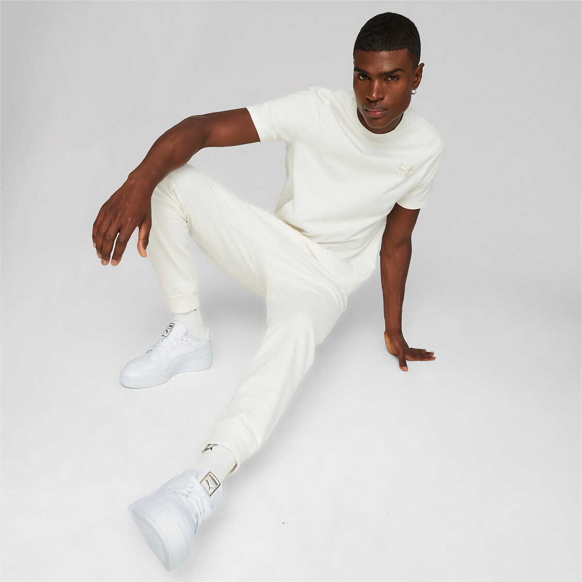 Pantalon unisexe fabriqué en France crème, PUMA
