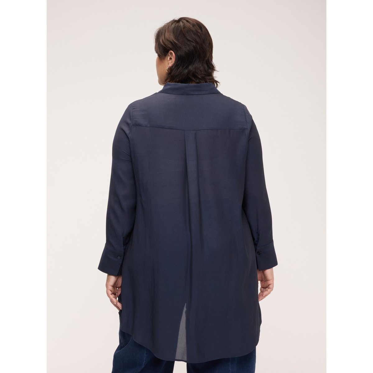 Chemise avec drapé à double couche bleu, FIORELLA RUBINO