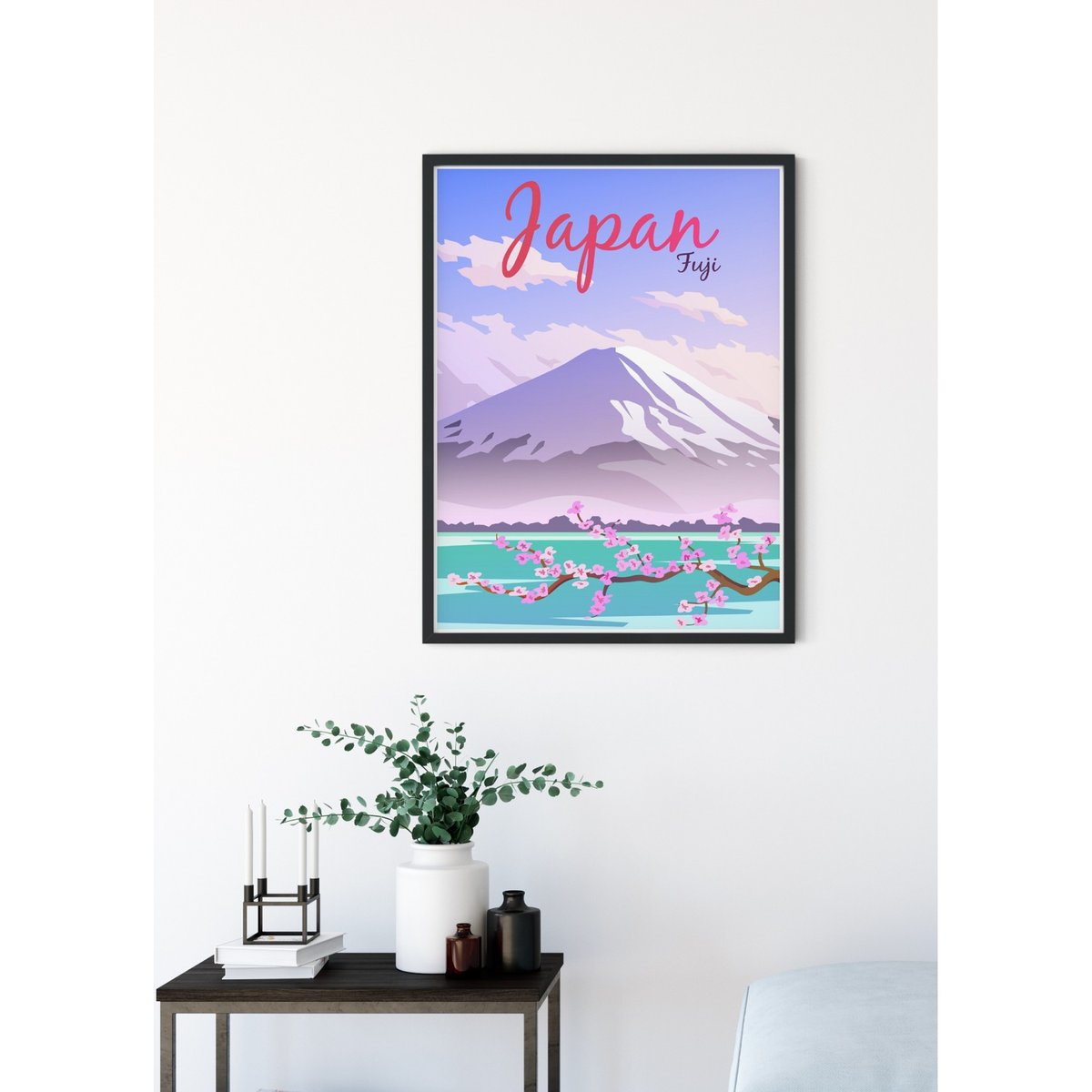 Poster Japon blanc, L'AFFICHERIE