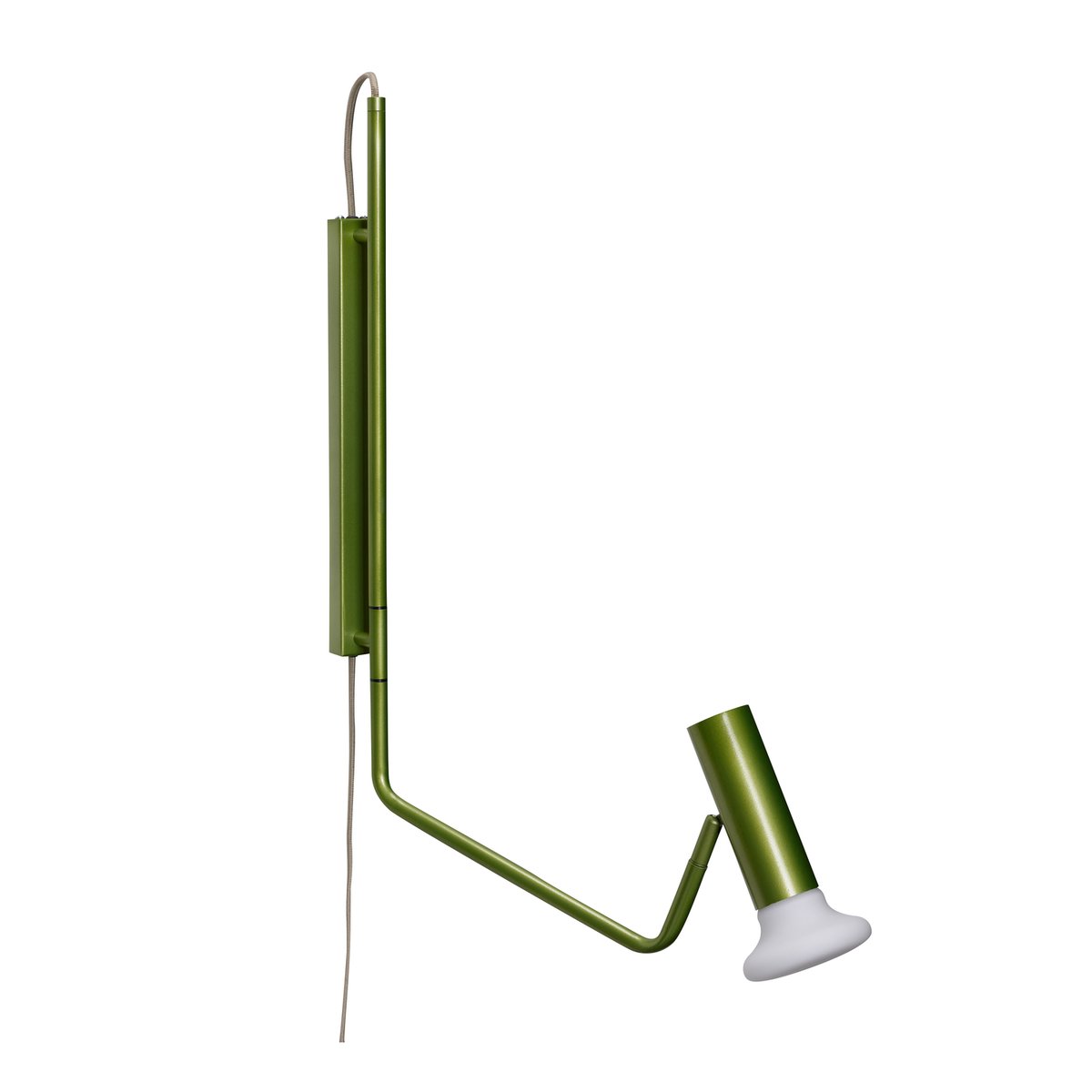 Applique murale en verre et fer WALLY vert, HUBSCH