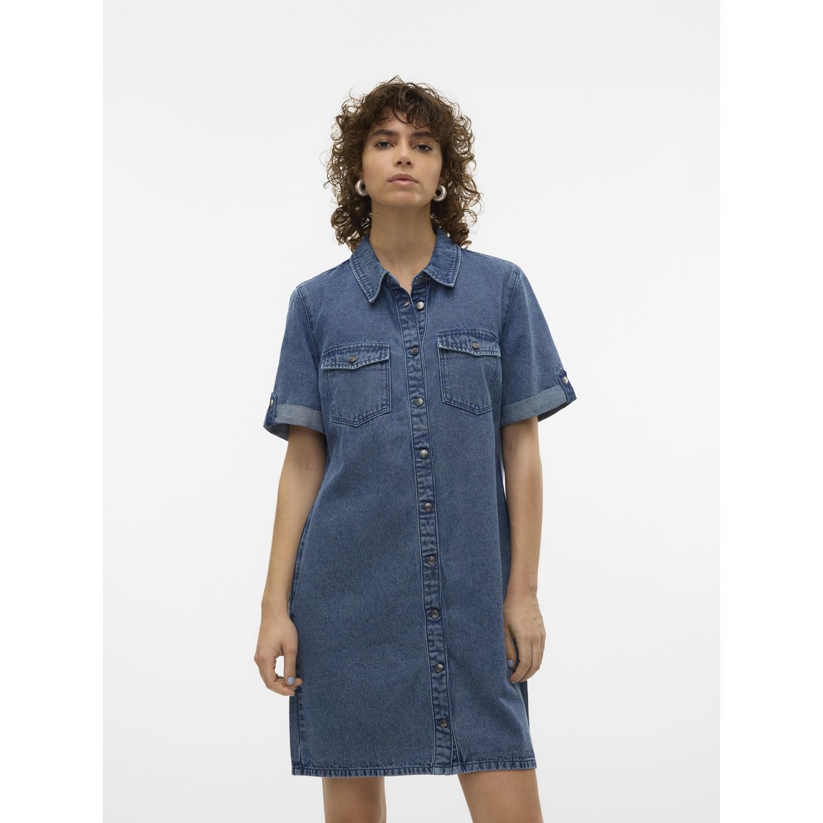 Robe droite en jean reversible denim double stone Breal La Redoute