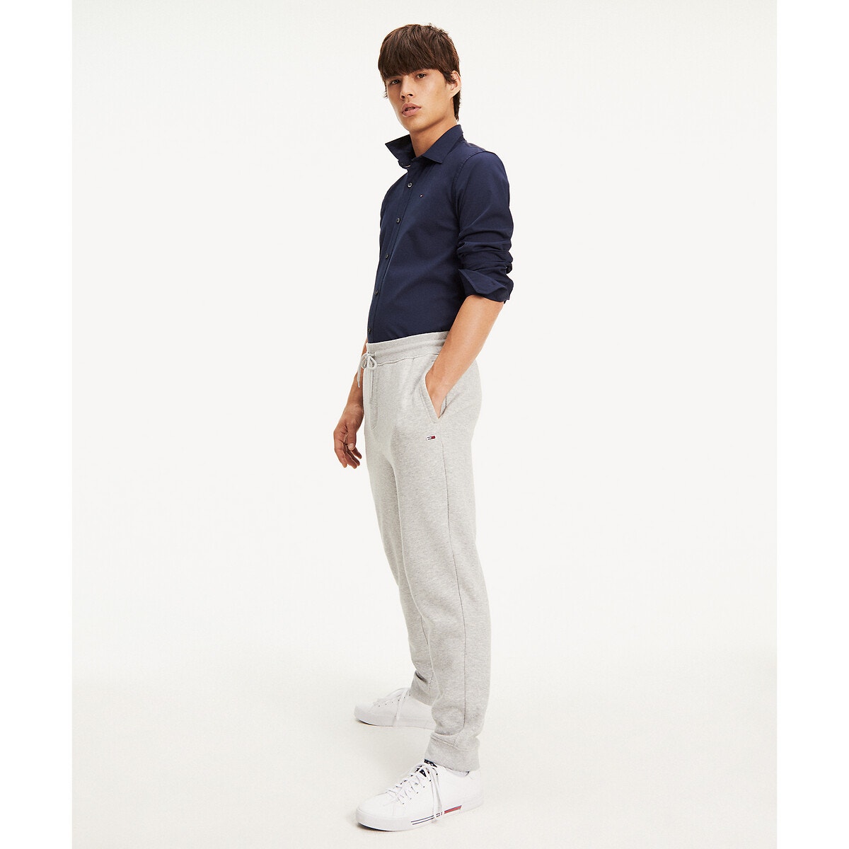 chemise slim fit Original stretch navy, TOMMY JEANS