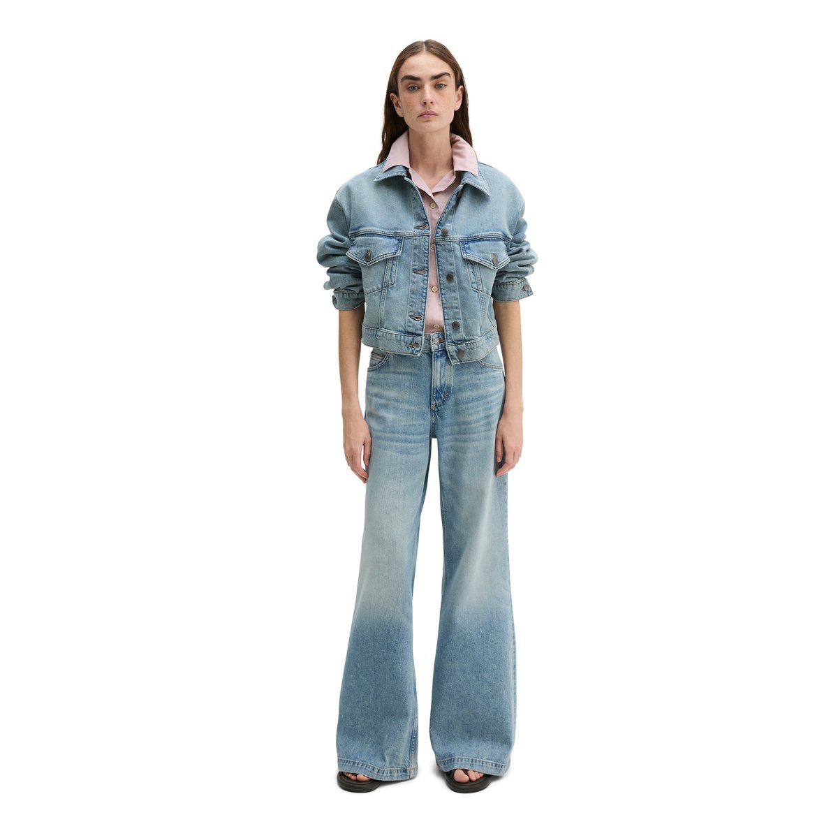 Veste en jean relaxed avec CIRCULOSE bleu clair, MARC O'POLO