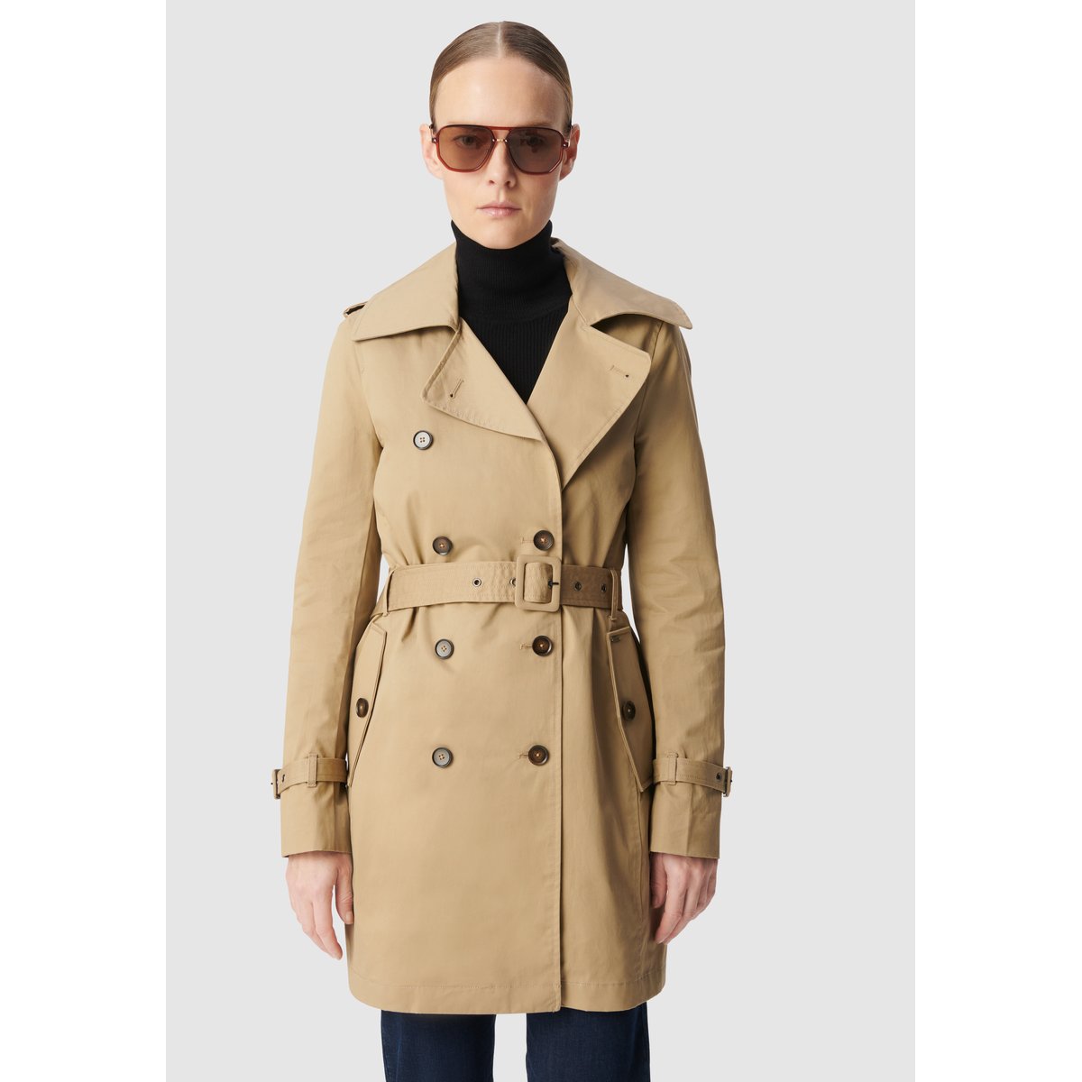 Trench à capuche et parementure amovibles beige, IKKS