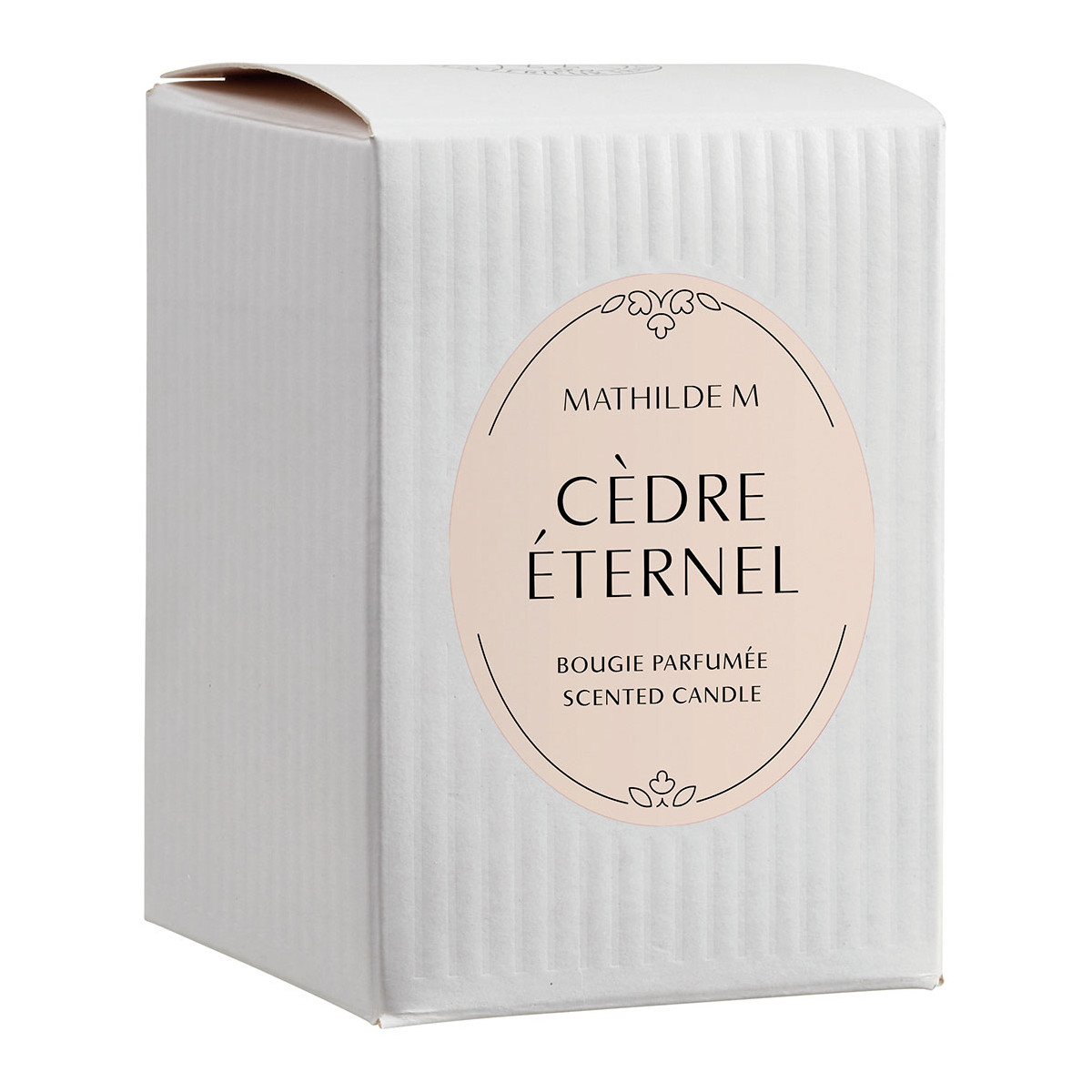 Bougie parfumée 145 g CÈDRE ÉTERNEL transparent, MATHILDE M
