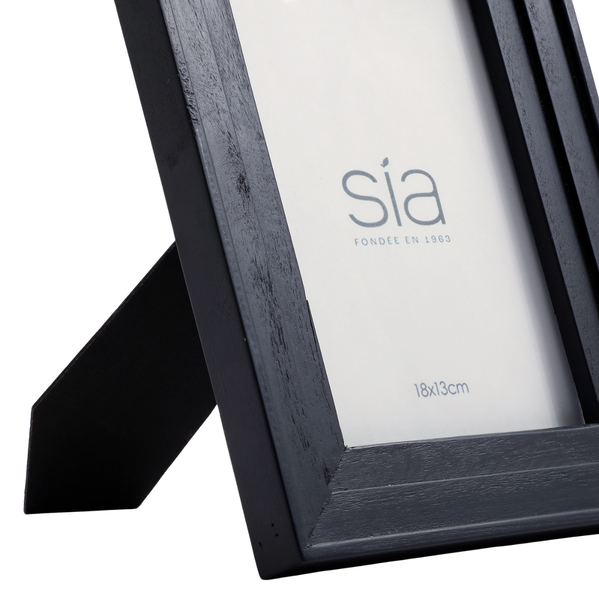 Cadre photo en pin H24 HAIKU noir, SIA DECO