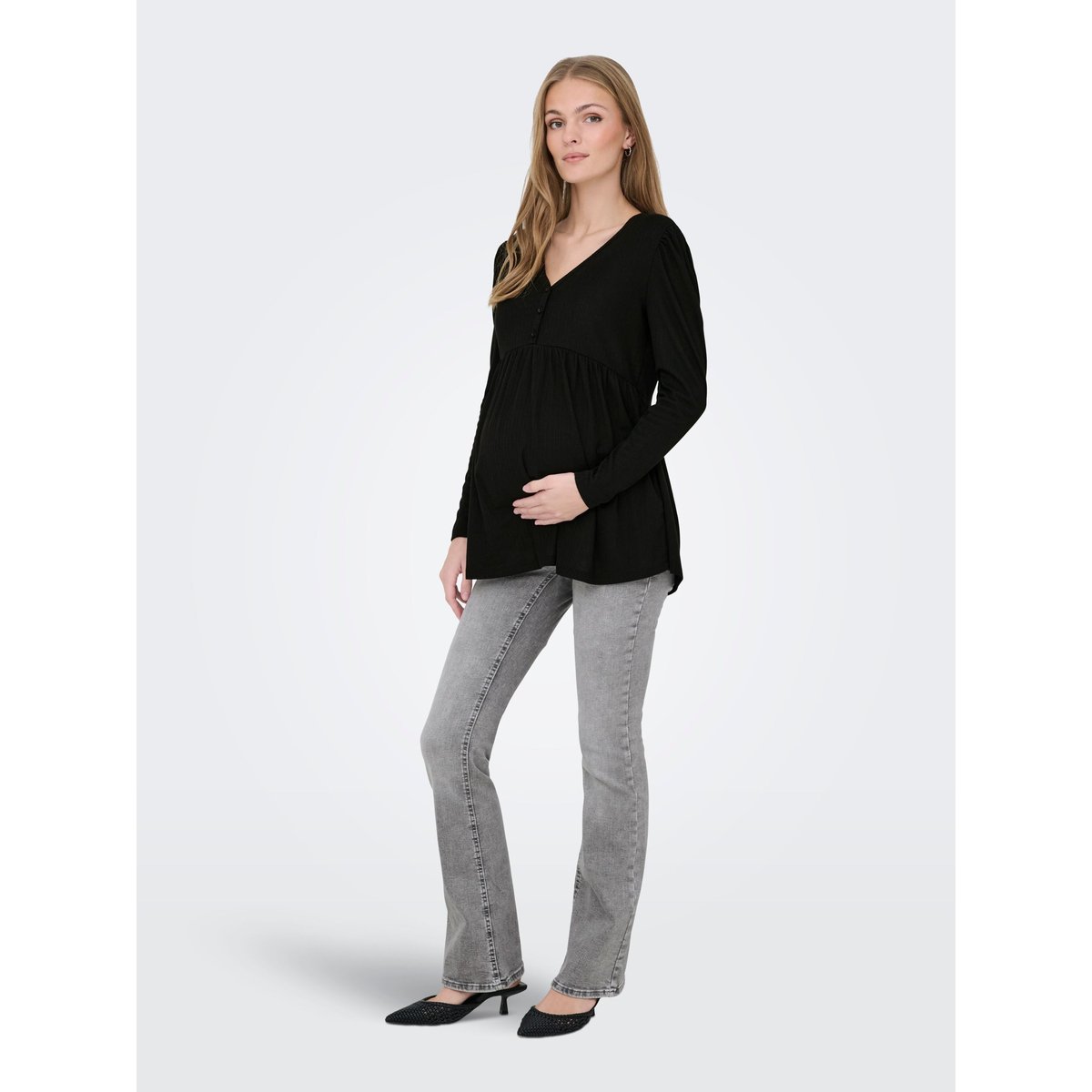 Jean Flared medium grey denim, ONLY