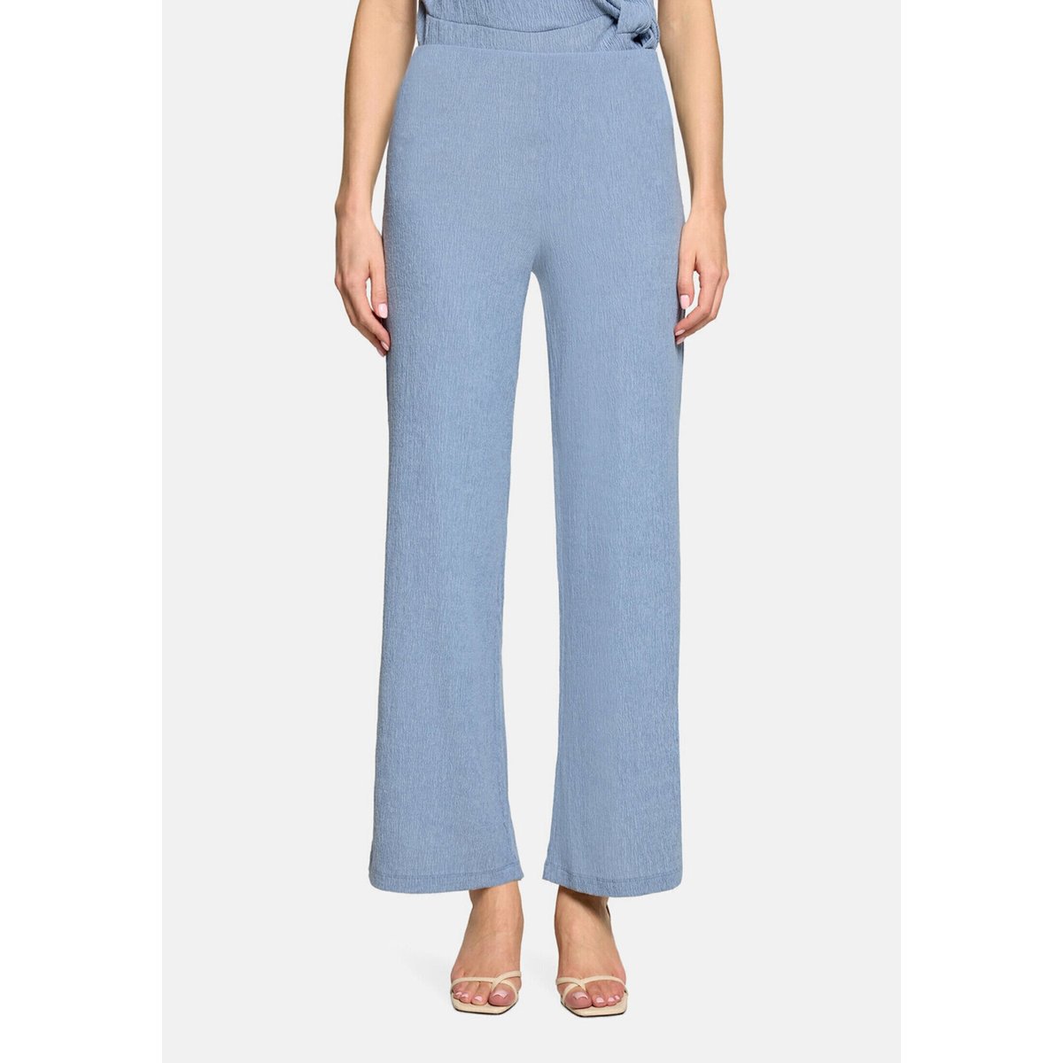 Pantalon casual à jambes larges stonewash, CARTOON