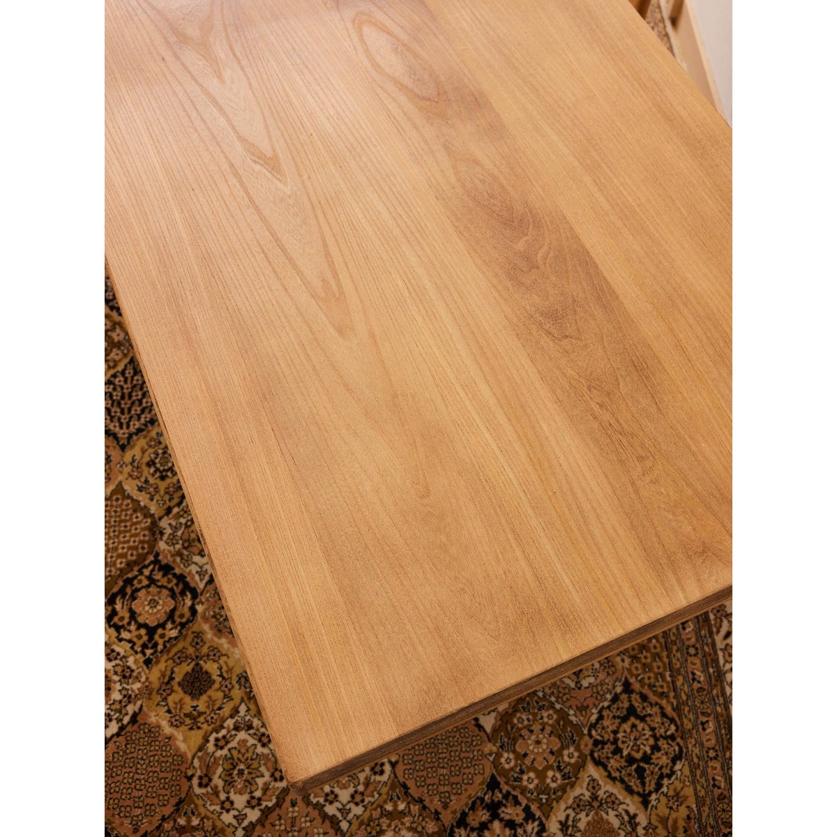 Grande table à manger en bois massif et sablé Romy N°1507 - Bon état bois clair, DEBONGOUT