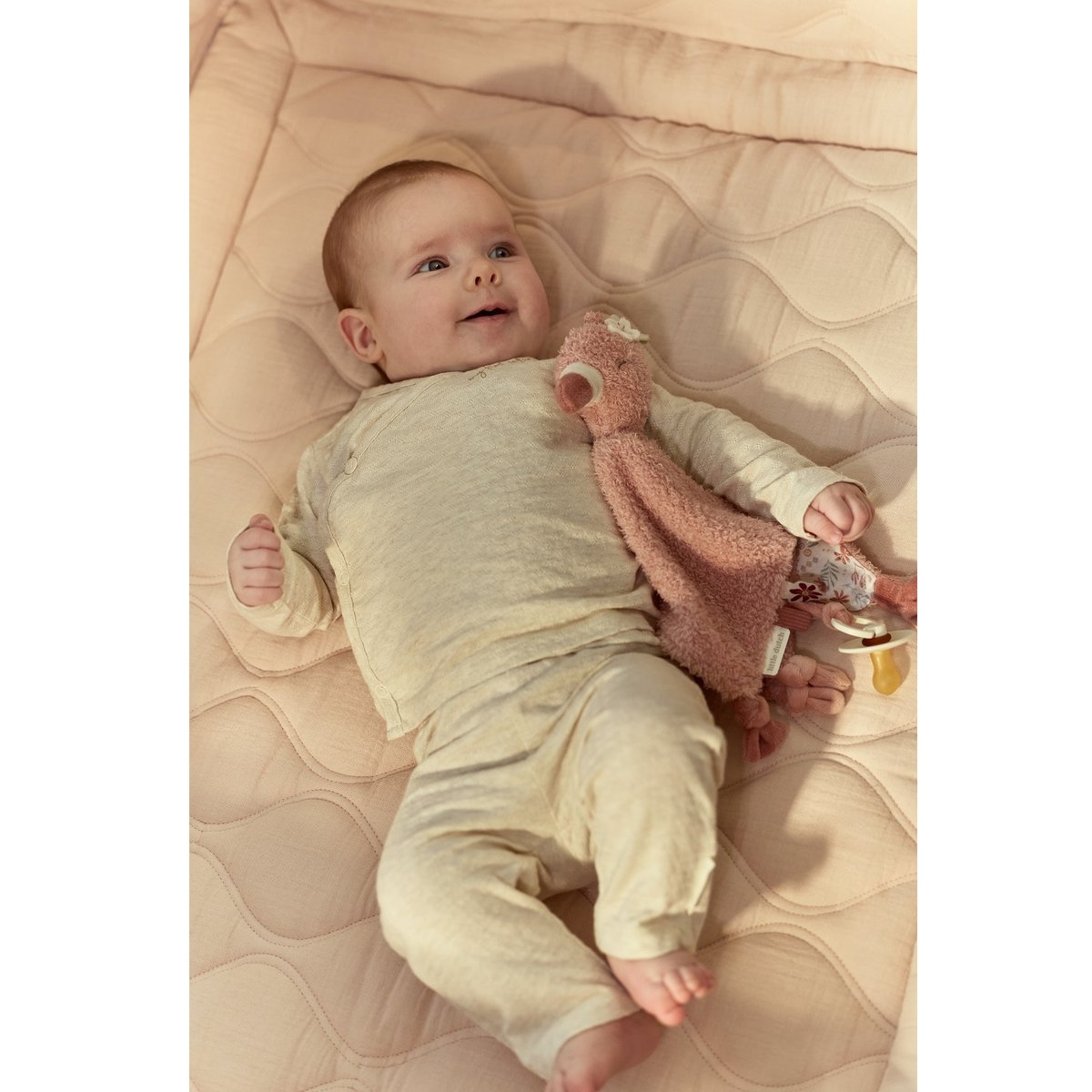 Doudou attache sucette rose, LITTLE DUTCH