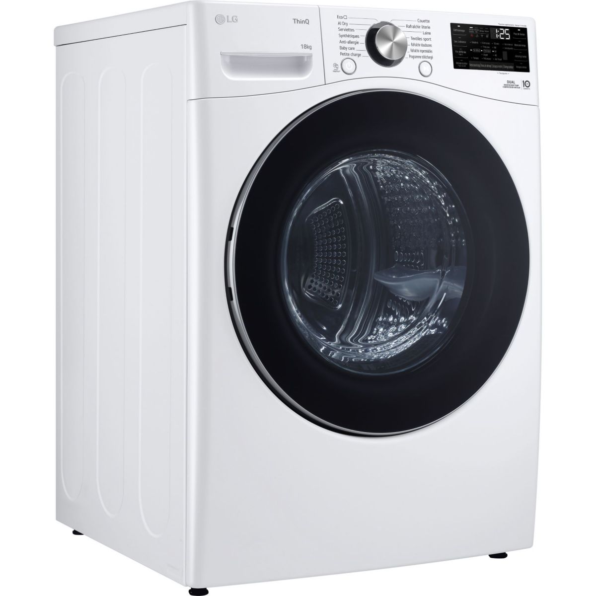 Sèche linge pompe à chaleur RH8P12WH couleur unique, LG