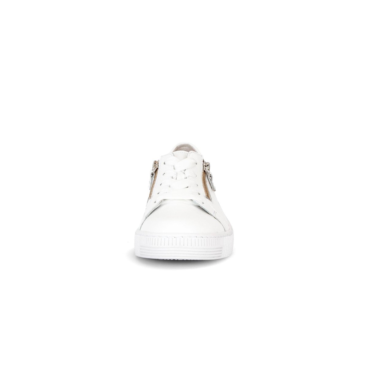 Baskets en cuir à talon compensé blanc, GABOR