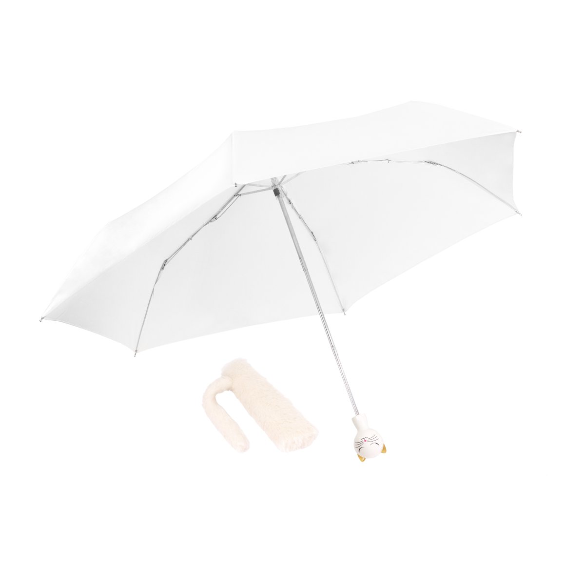 Parapluie pliant  Chapka white cat, PYLONES