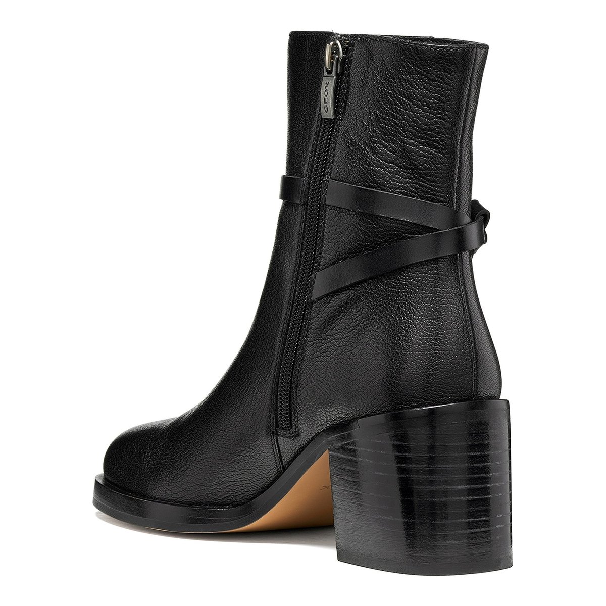 Bottines talons en cuir, SOBIMA noir, GEOX