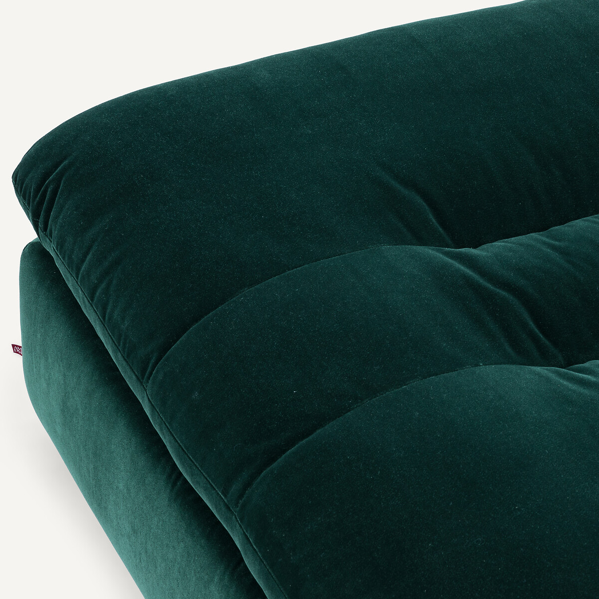 Repose-pieds modulable en velours, GIULIANO vert tsar, AM.PM