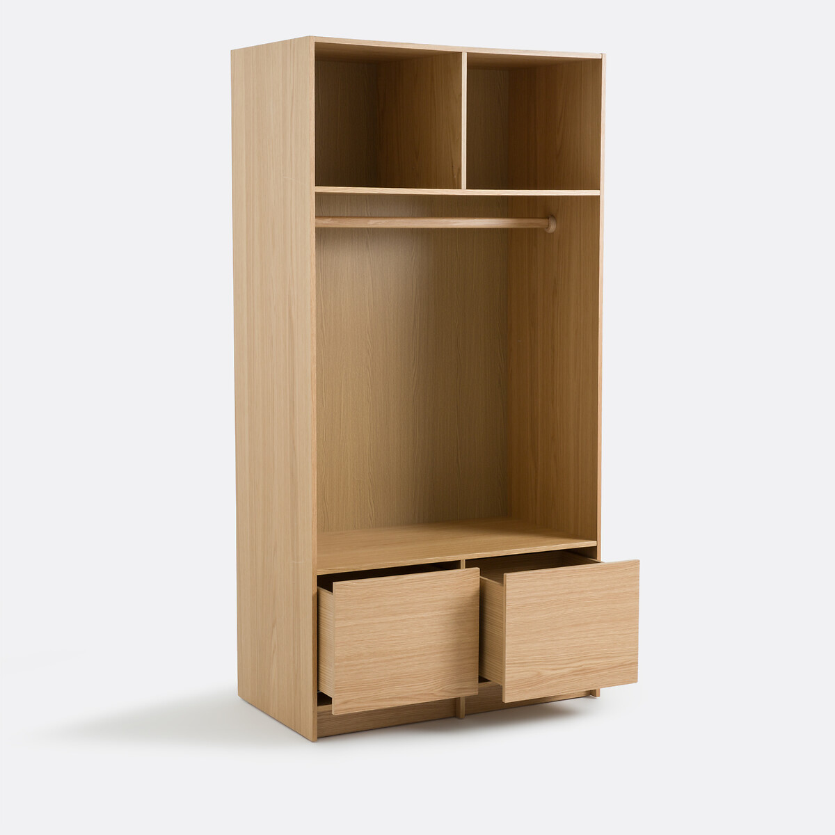 Dressing modulable plaqué chêne L100 cm, Senssia plaqué chêne, LA REDOUTE INTERIEURS