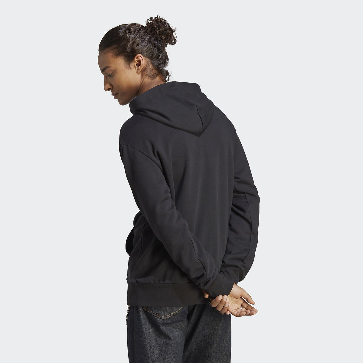 Sweatshirt à capuche en molleton Essentials noir, ADIDAS SPORTSWEAR