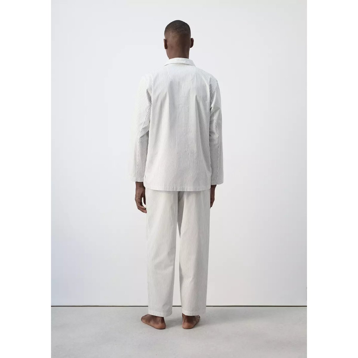 Lot pyjama combiné à rayures gris, MANGO MAN
