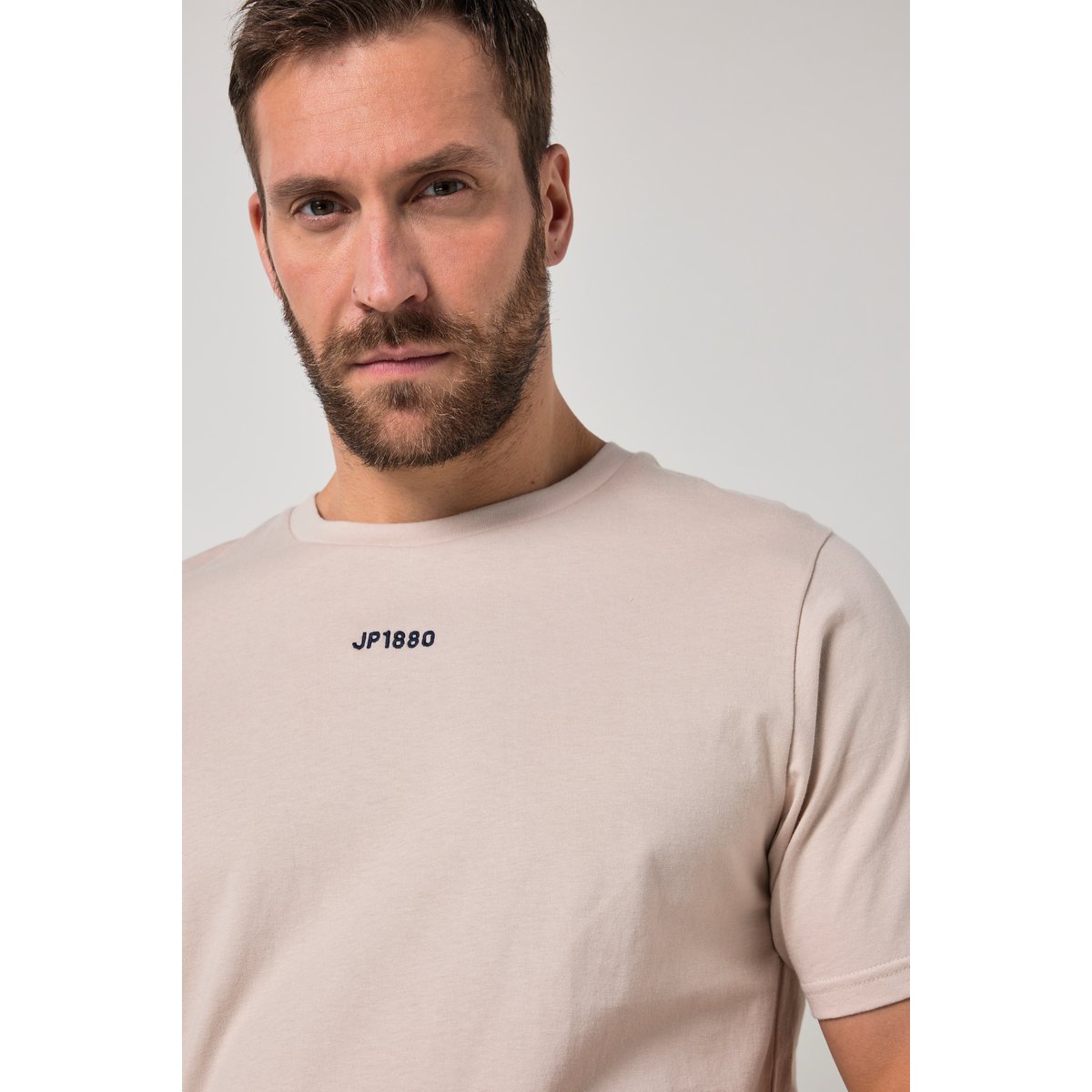 Pyjama JP 1880 deux pièces (T-shirt + short mastic foncé, JP1880