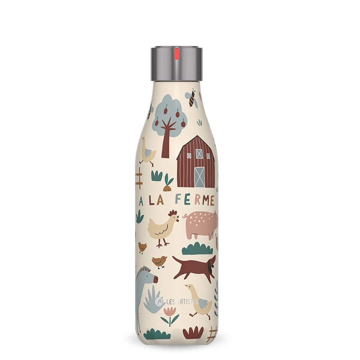 Bouteille isotherme Ferme 500 ml beige, LES ARTISTES PARIS