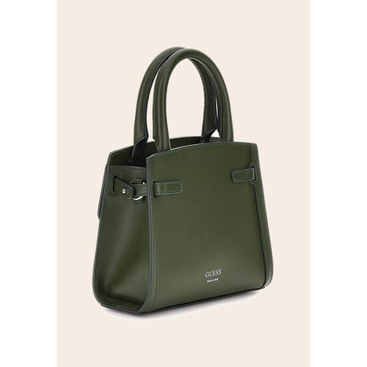 Mini Sac À Main Cristina Cuir Véritable vert foncé, GUESS