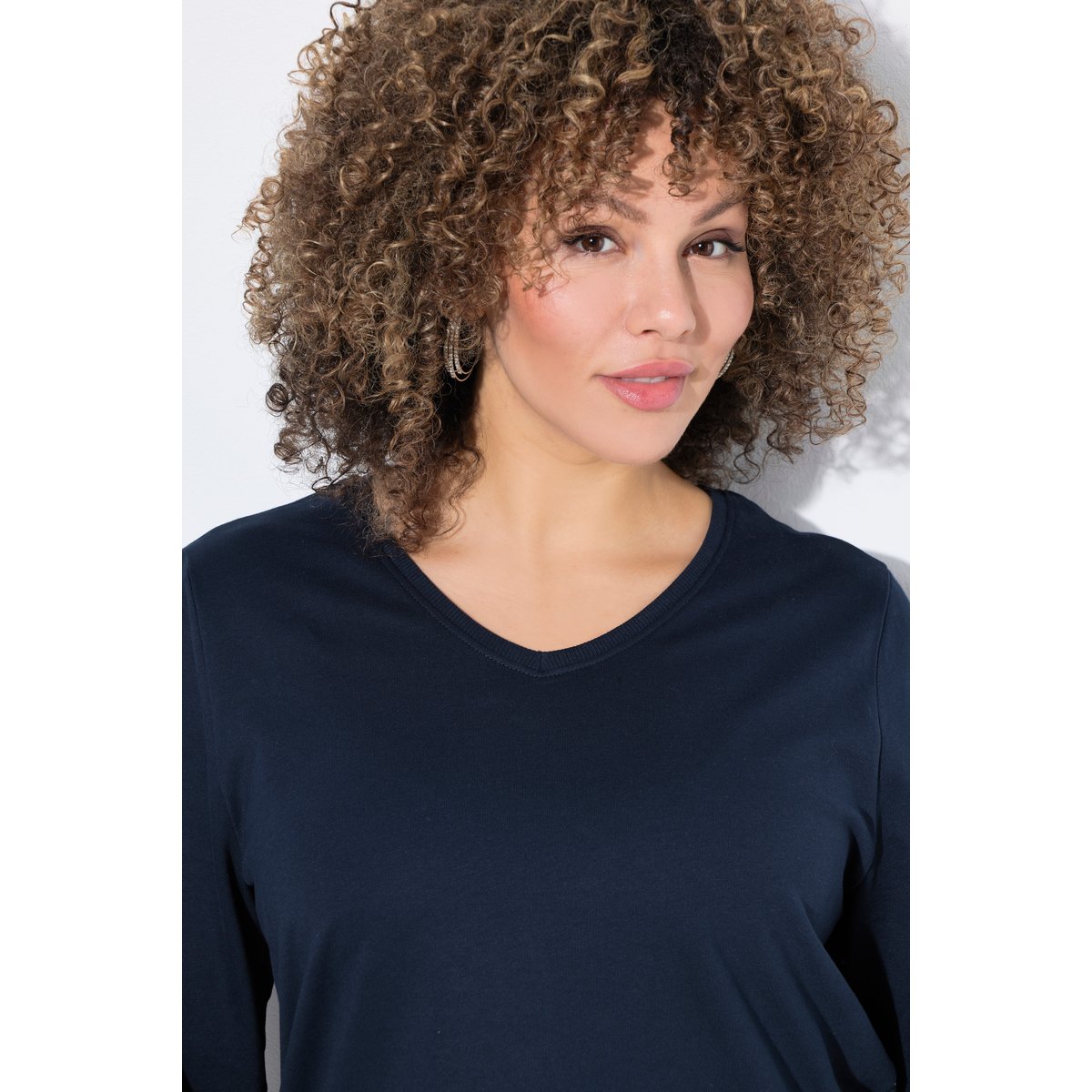Sweat-shirt coupe évasée marine, ULLA POPKEN