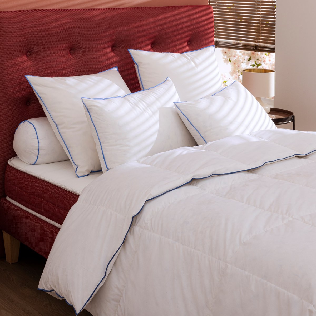 Oreiller moelleux duvet (lot de 2) blanc, SOMEO