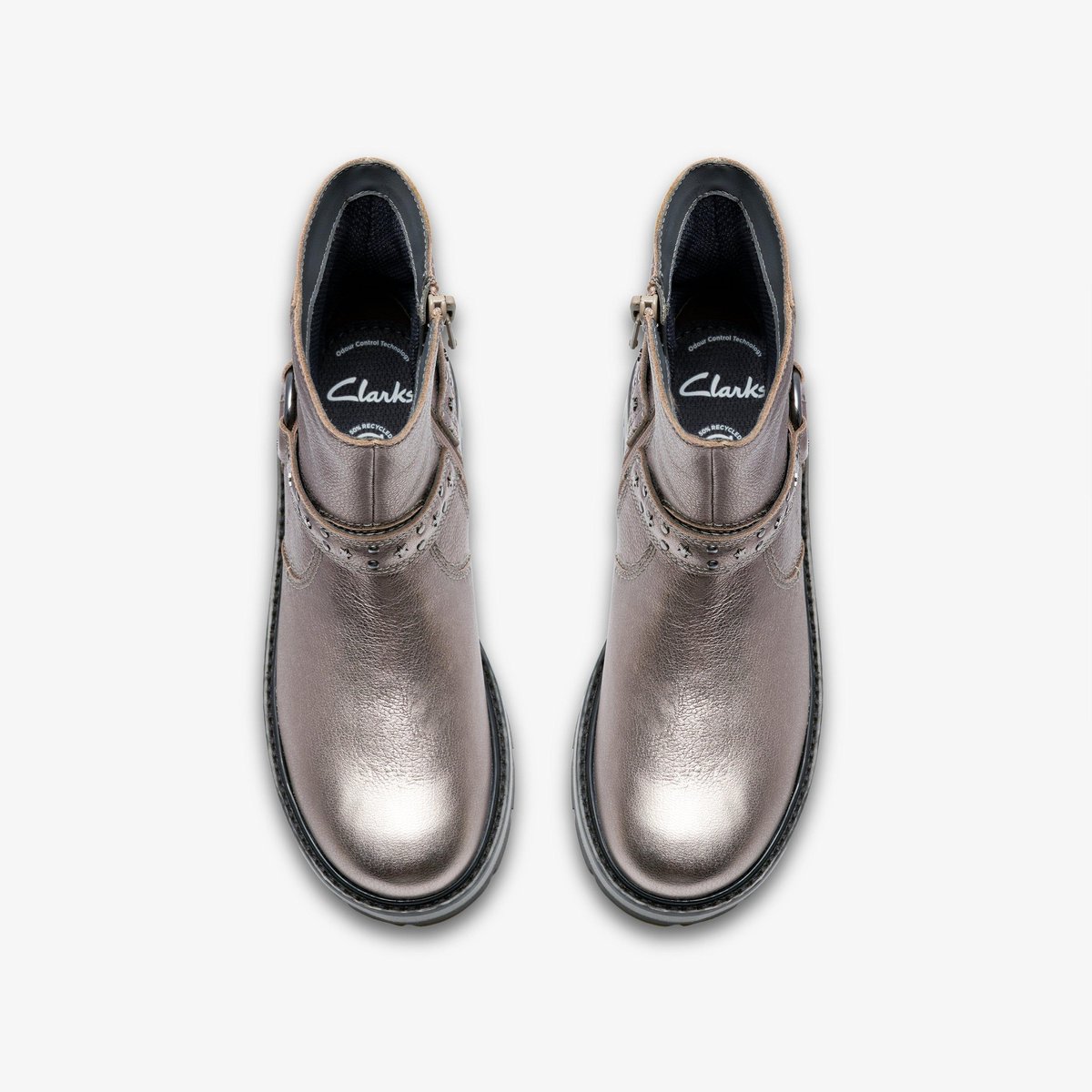 Boots Cuir PRAGUE SHINE K gris, CLARKS