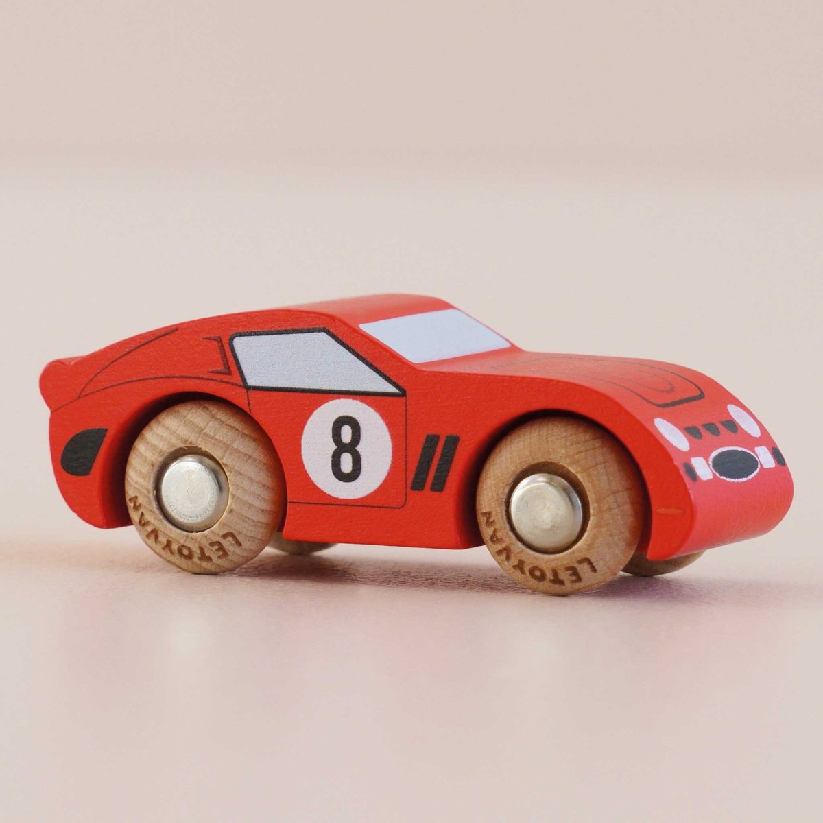 Voiture Finley No 4 rouge, LE TOY VAN