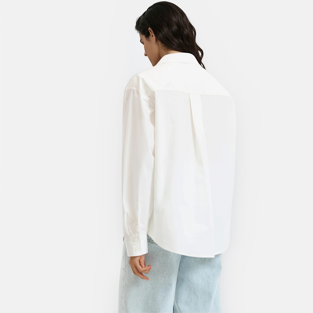 Chemise ample en coton, Signature MARLENE blanc, LA REDOUTE COLLECTIONS