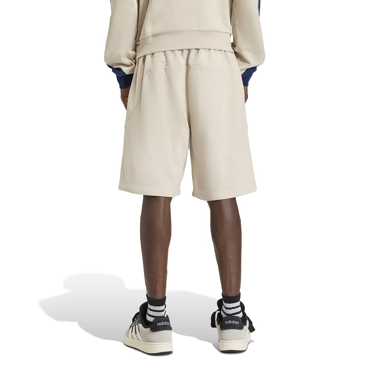 Pantaloncini logo SEASONALS grigio/blu scuro, ADIDAS SPORTSWEAR
