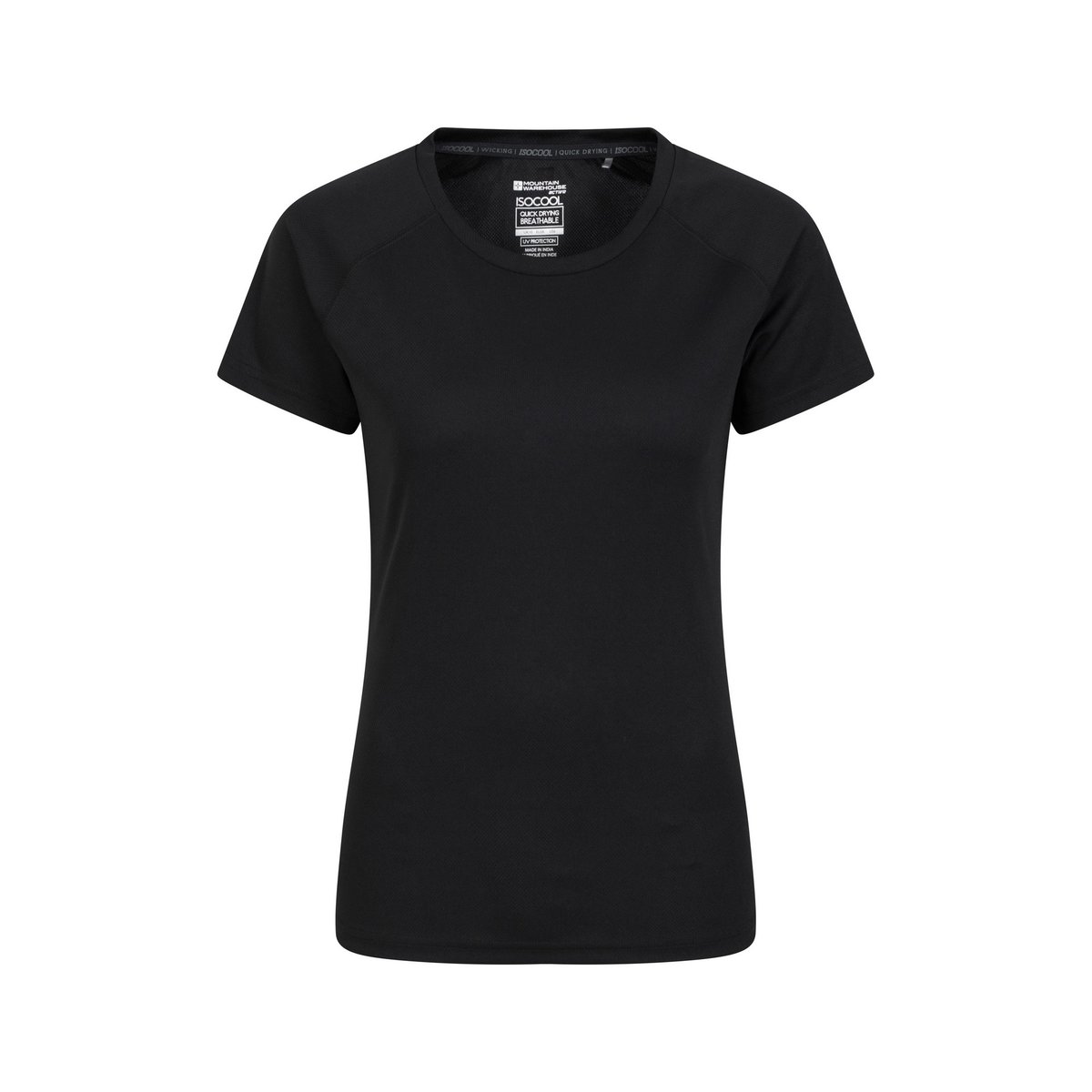 T-shirt uni manches courtes ENDURANCE noir, MOUNTAIN WAREHOUSE