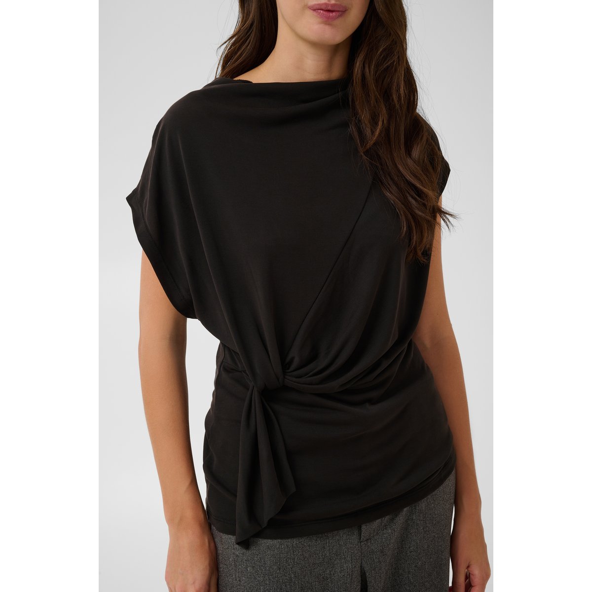 Blouse à manches courtes noir meteorite, CULTURE