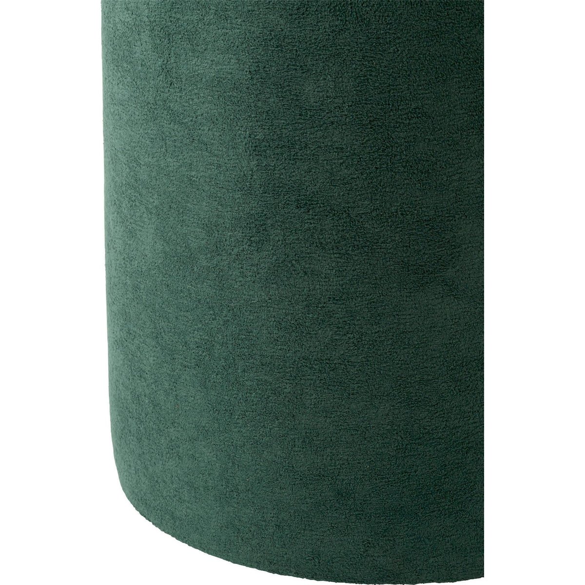 Pouf rond en tissu bleu pétrole, RECOLLECTION
