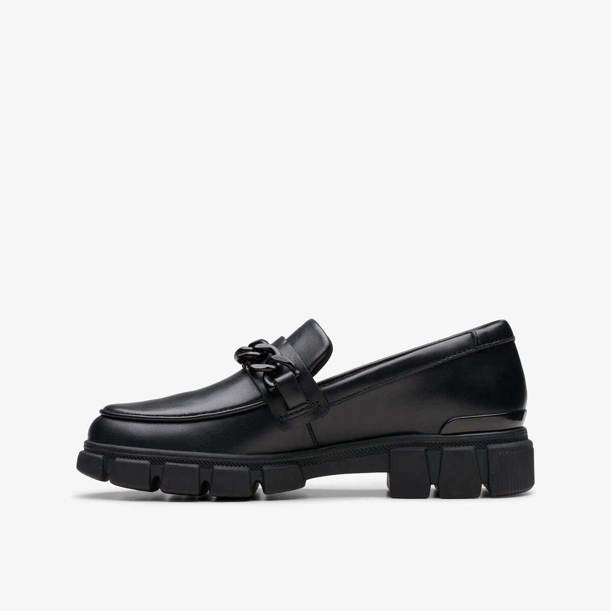 Mocassins Cuir Coupe Large EVYN WALK K noir, CLARKS