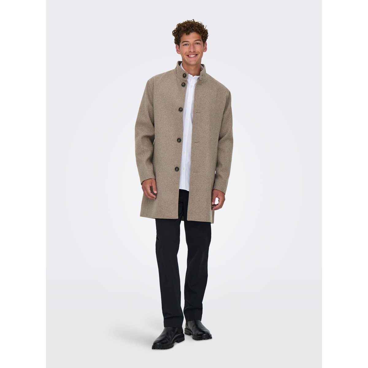 Manteau greige, ONLY & SONS