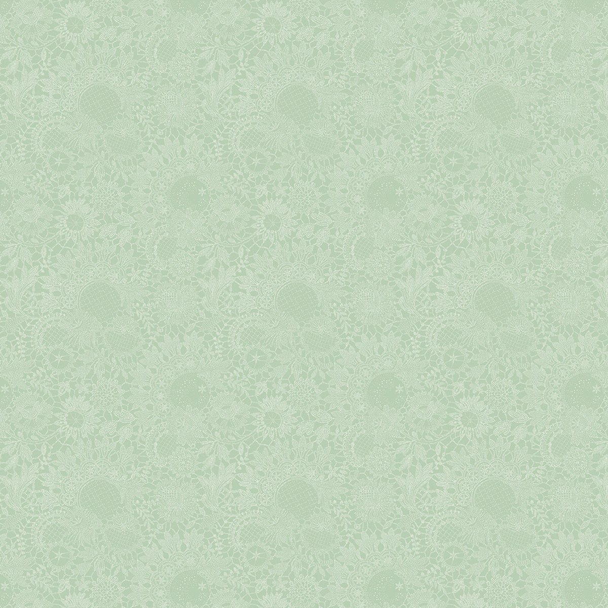 Nappe pur coton MILLE GUIPURES jade, GARNIER THIEBAUT