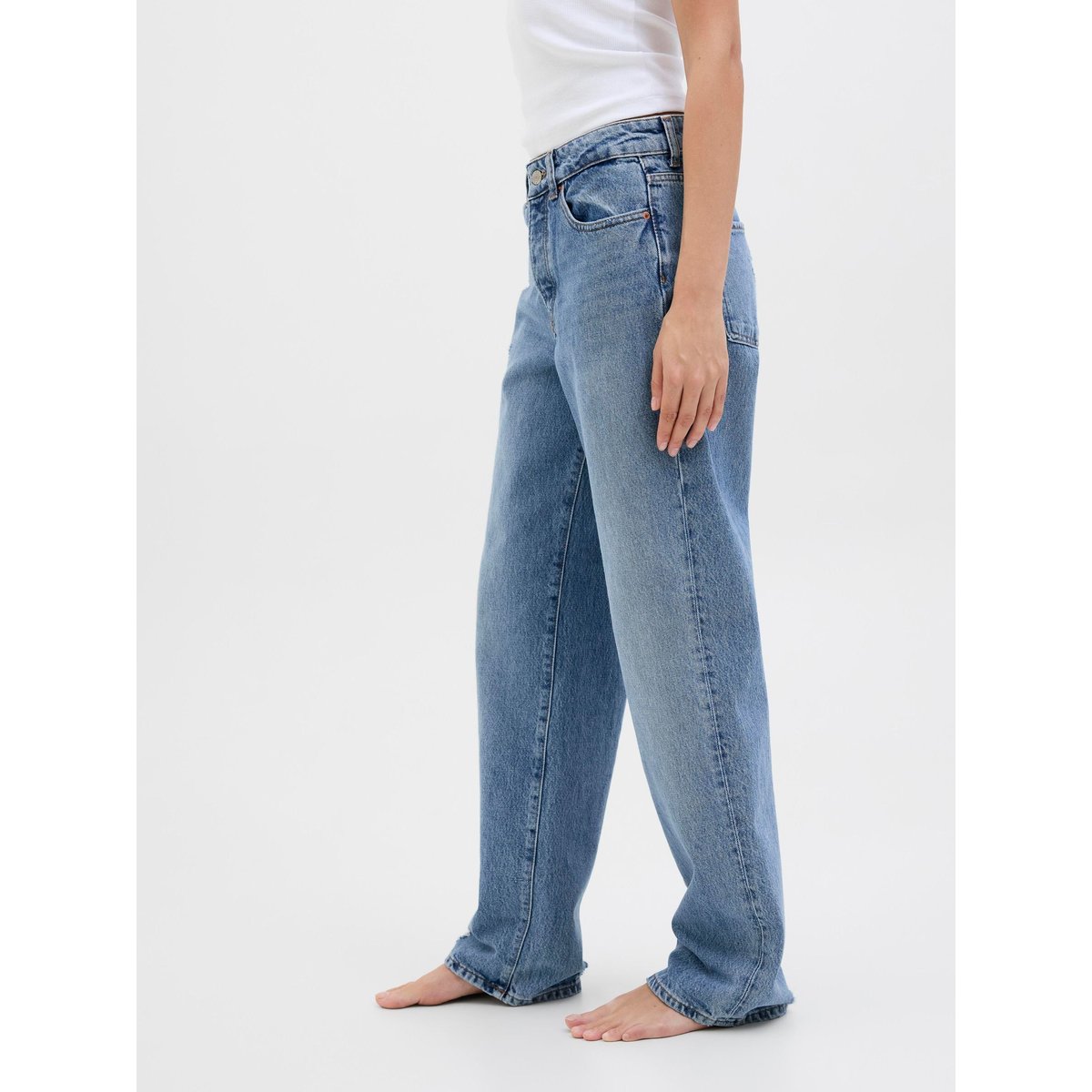 Jean À Coupe Ample medium blue denim, JJXX
