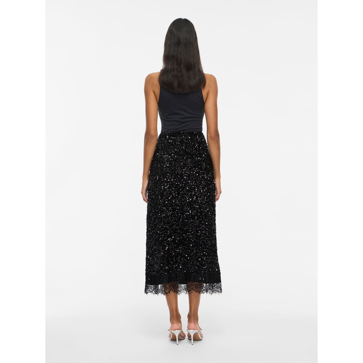 Jupe Mi-Longue noir - black1, VILA