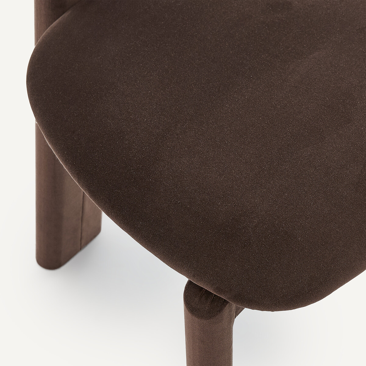 Sedia imbottita in velluto, Marais, design di Emmanuel Gallina marrone, EMMANUEL GALLINA X AM.PM