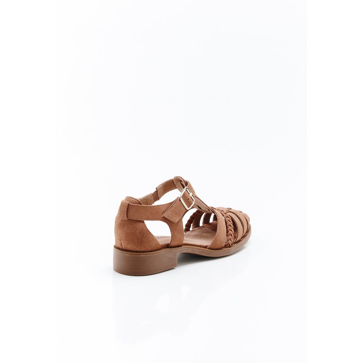 Sandales à bout fermé et brides marron, DAMART