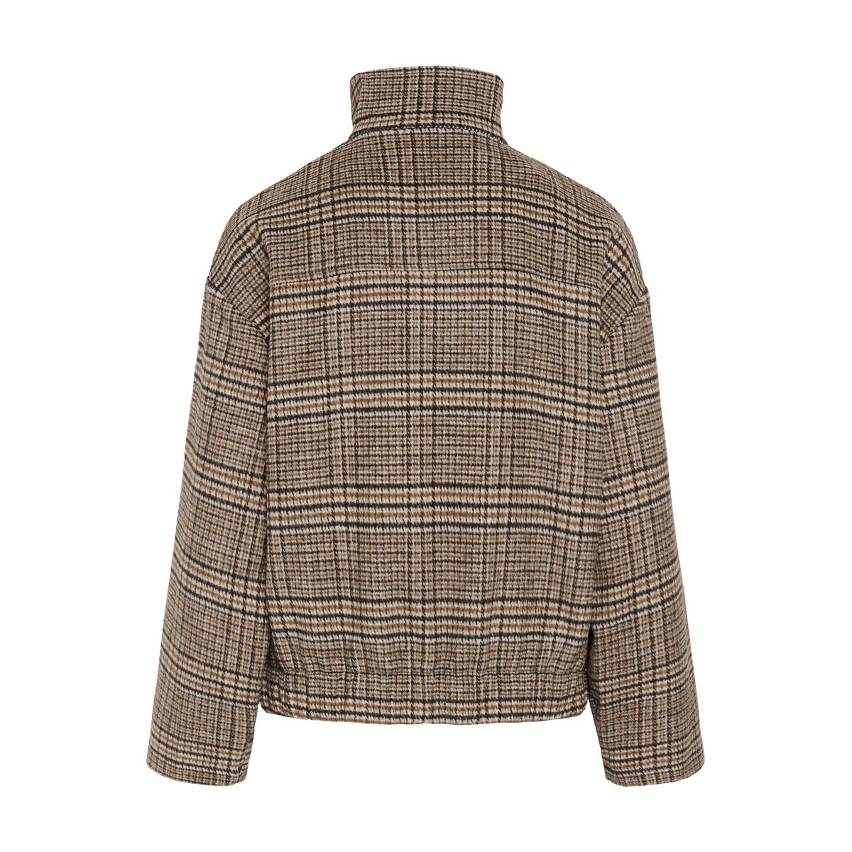 Manteau marron toffee check, CULTURE