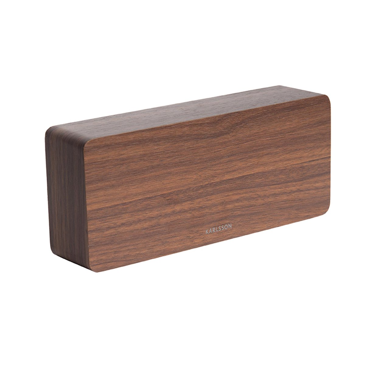 Réveil Placage bois bois foncé, KARLSSON