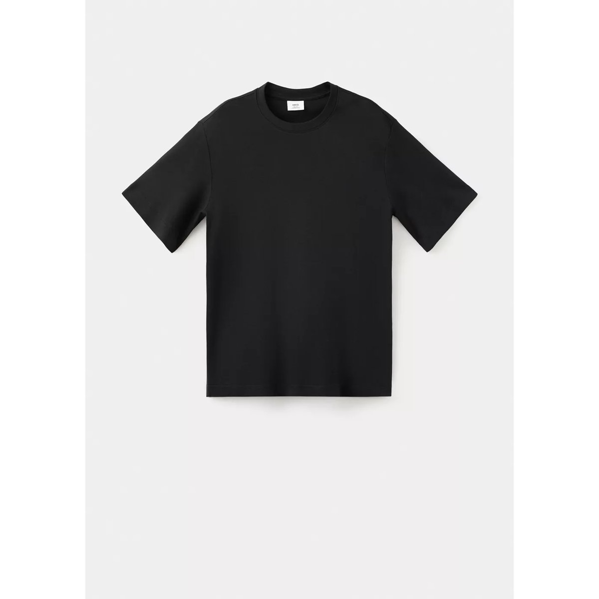 T-shirt regular fit 200 g/m² noir, MANGO MAN