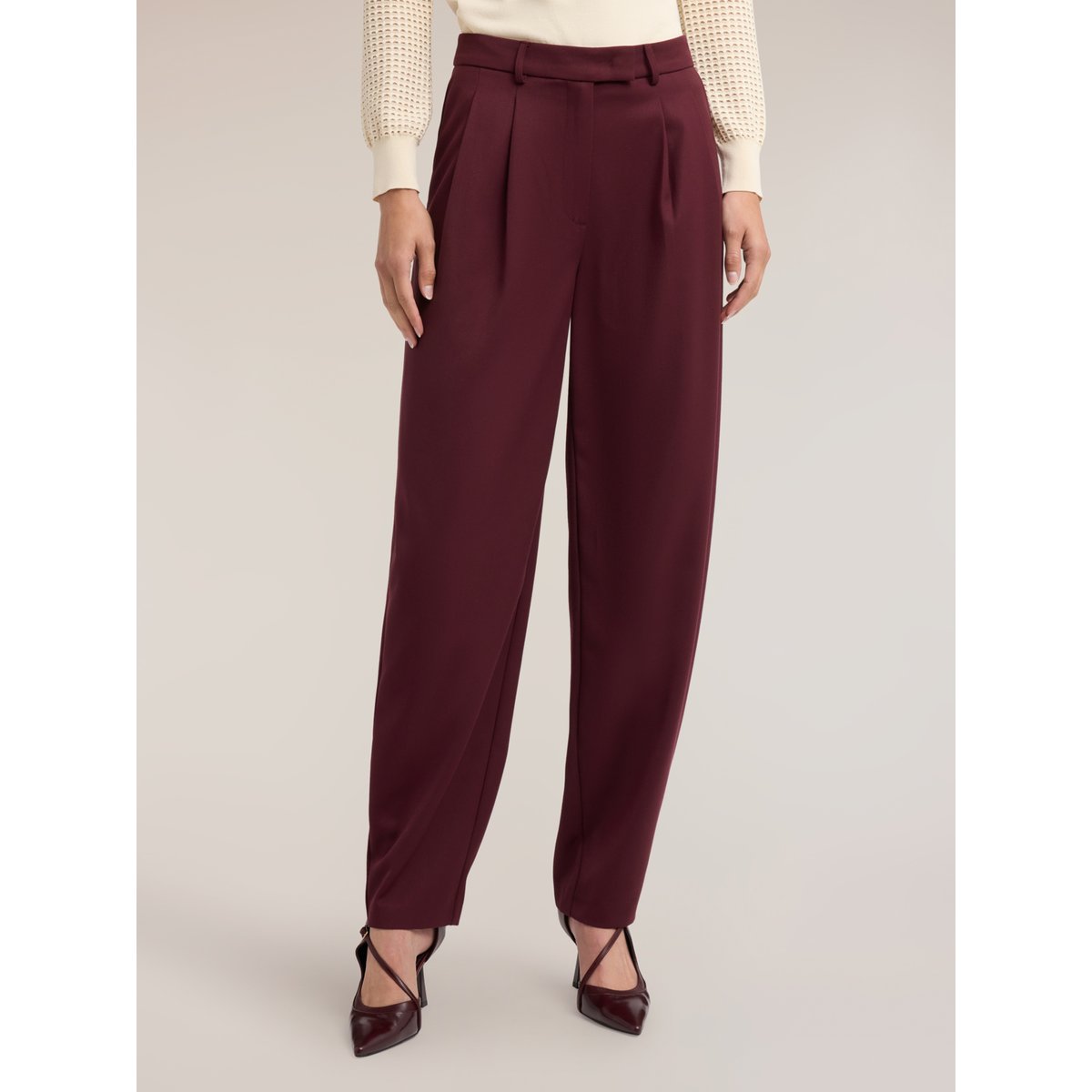 Pantalon barrel burgundy, MOTIVI