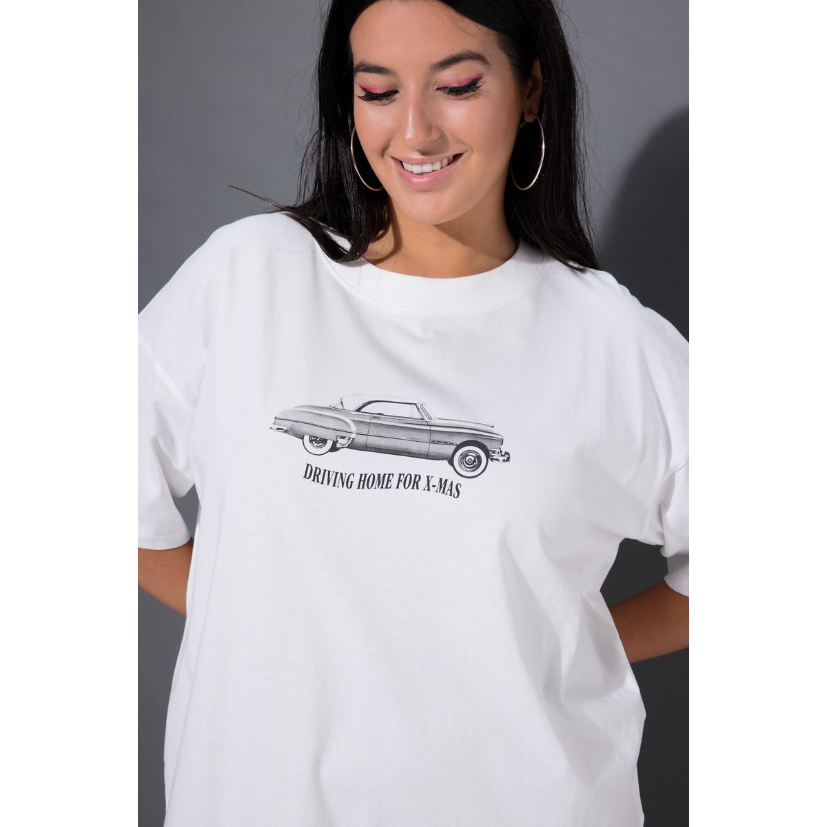 T-shirt oversize, Youngtimer Xmas blanc cassé, STUDIO UNTOLD