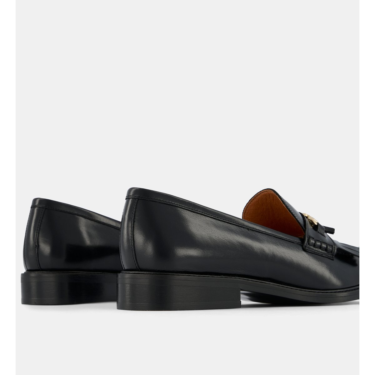 Mocassins à pampilles clothilde cuir noir, GALERIES LAFAYETTE