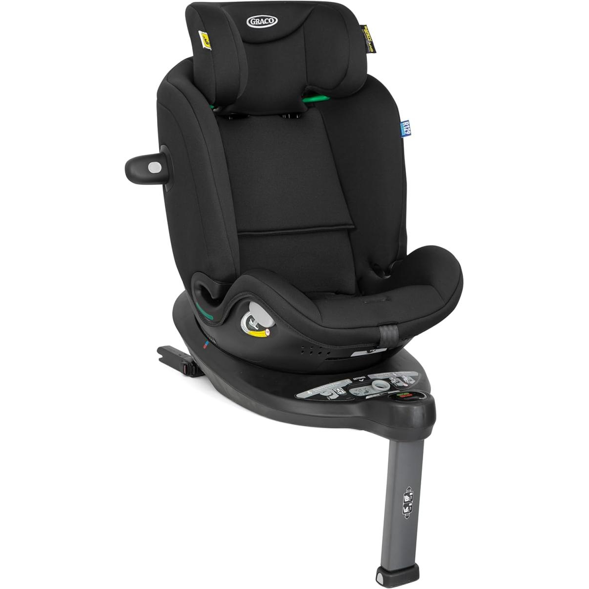 Turn2me Grow Siège-Auto Pivotant Midnight couleur unique, GRACO